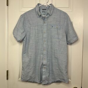 Men's IZOD Saltwater Short Sleeve Button Down - Large